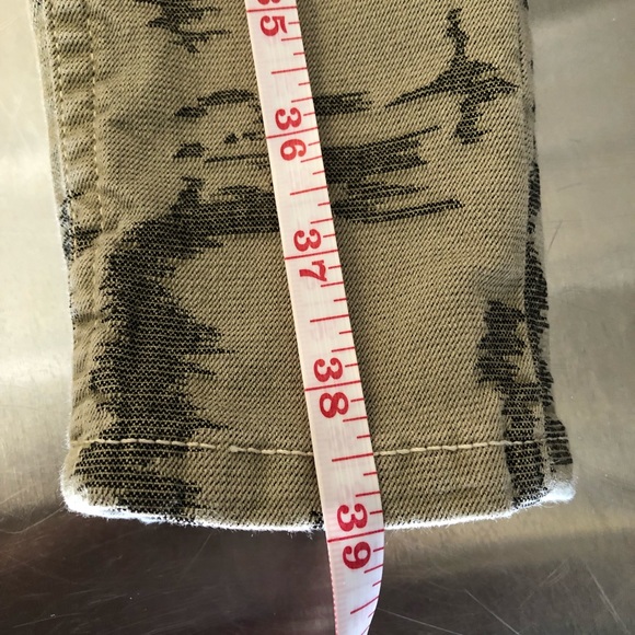 Free People Green Long & Lean High Waist Size 24 - Picture 8 of 9